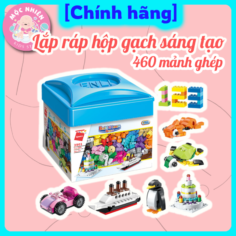 Hộp xếp hình lắp ráp sáng tạo 460 chi tiết Qman 2901