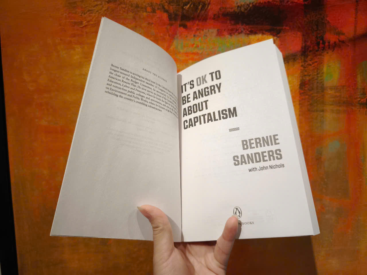 Sách - It's OK To Be Angry About Capitalism by Bernie Sanders - Domestic Politics/Enlightenedness/Inspiration
