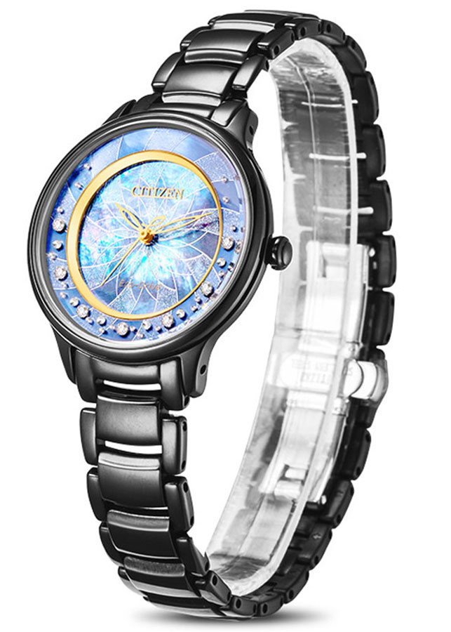 Đồng Hồ Nữ Citizen Đính Kim Cương Dây Thép Không Gỉ EM0386-51N - Mặt Xà Cừ