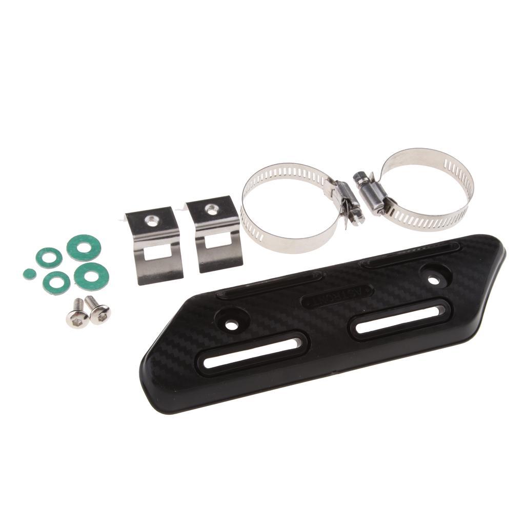 Universal Motorcycle Exhaust Heat  Pipe Protector   Black
