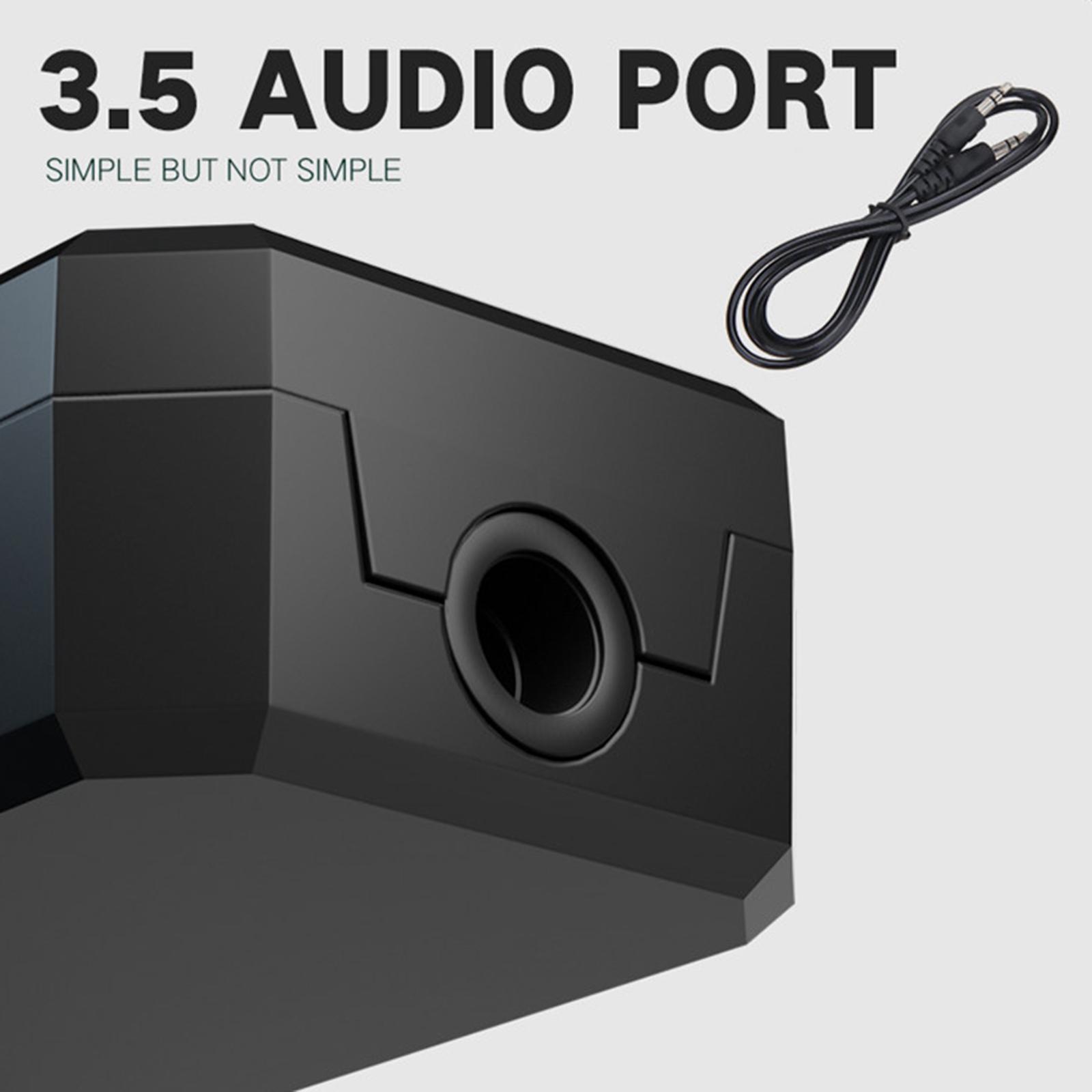 Bluetooth USB 5.0 Transmitter and Receiver, 2-in-1 Wireless 3.5mm Adapter for TV