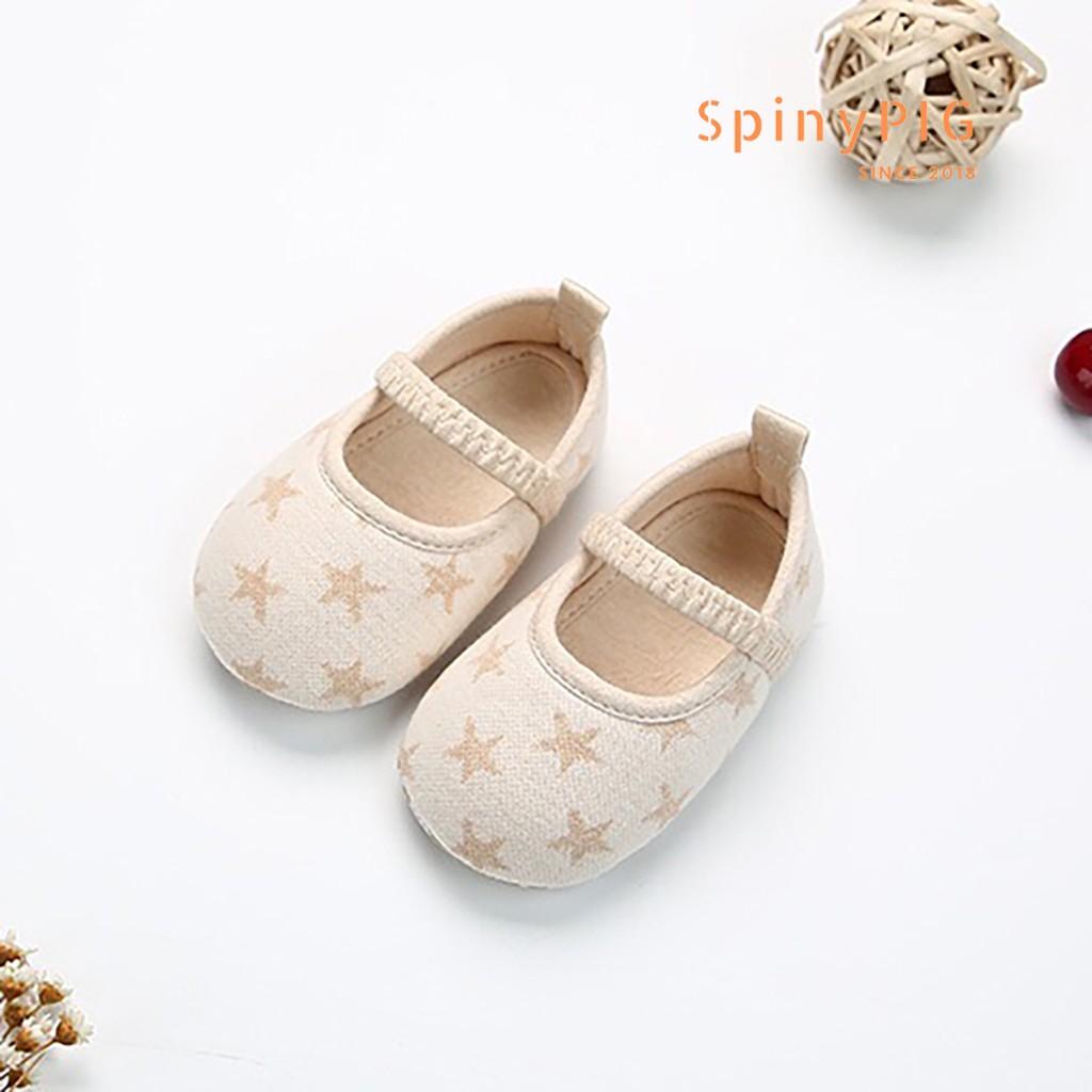 Giày tập đi cho bé 0-18 tháng tuổi chống trơn trượt ORGANIC cotton hữu cơ tự nhiên hàng siêu xinh