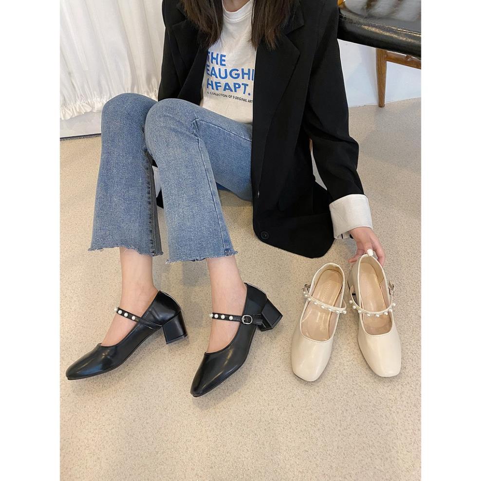 Giầy hàng chất lượng cao Giày Mary Jane phong cách Vintage 2021 - theblue