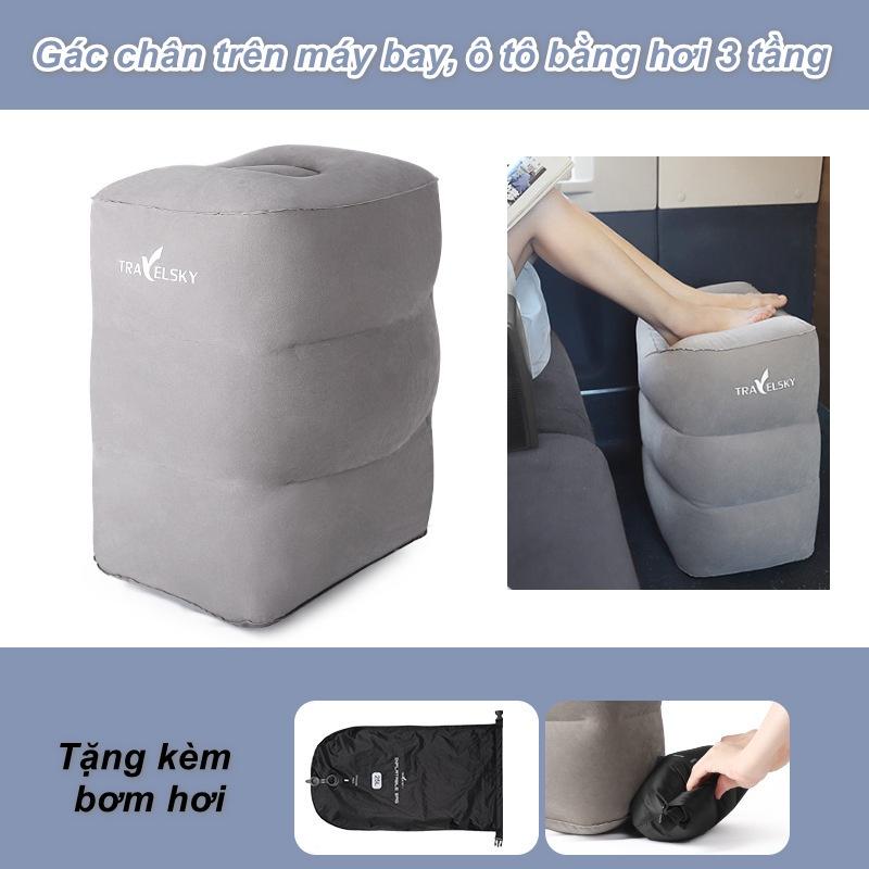 Gác chân trên máy bay, ô tô bằng hơi 2 tầng TravelSky