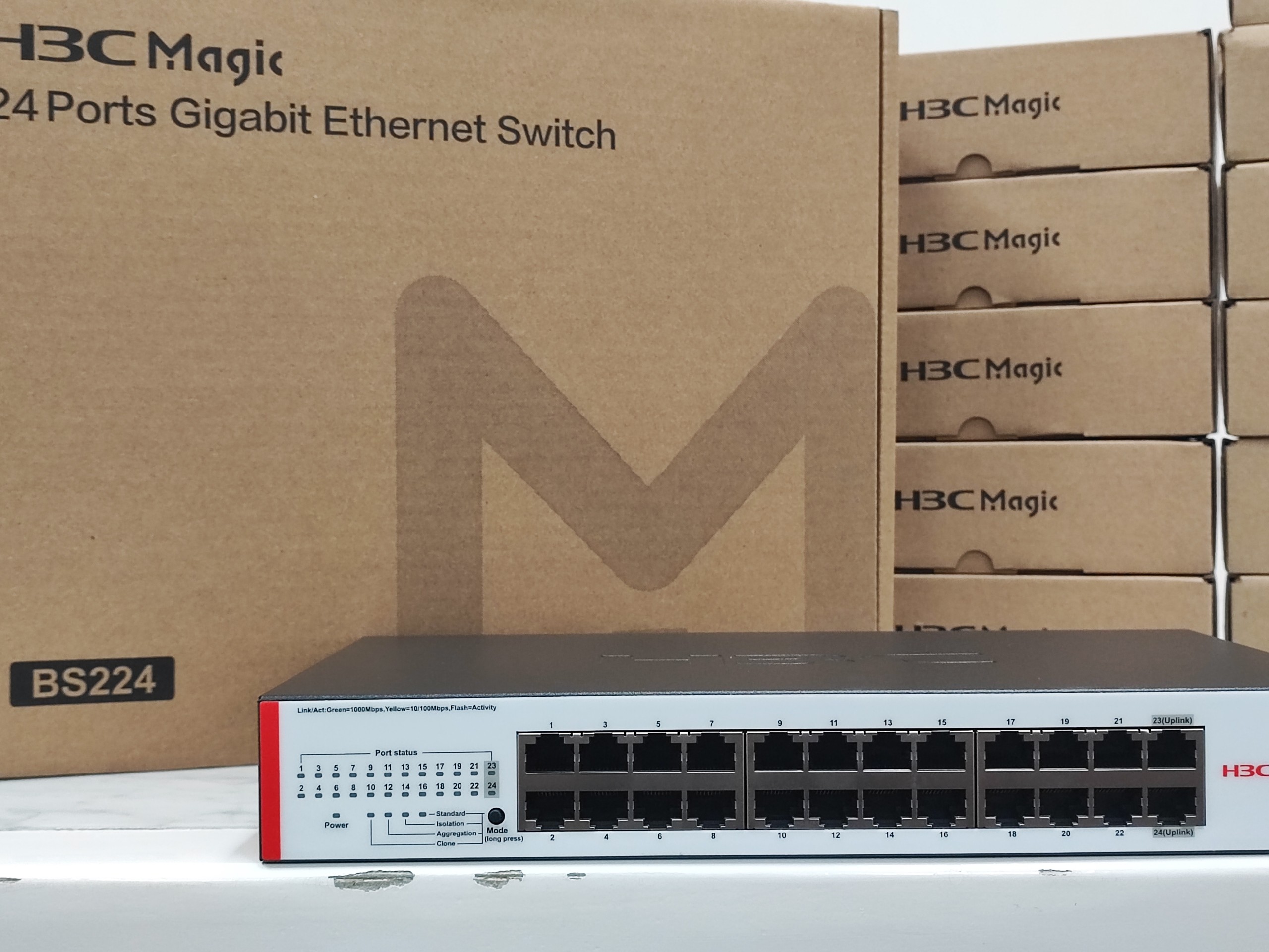 Bộ Chia Mạng Switch Để Bàn H3C BS224 Hàng Chính Hãng 24 Cổng Gigabit, Tốc Độ 48Gbps