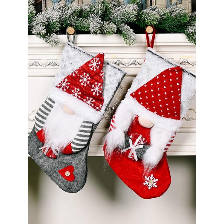 Christmas decoration hug gift shape Rudolph Christmas stocking Christmas tree home shopping mall scene decoration