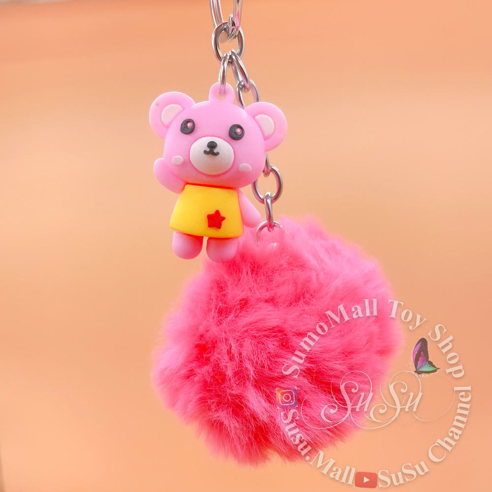 Móc khóa gấu và bông mềm mại, móc chìa khóa đẹp kim loại bền màu tiện dụng , móc khóa cute dễ dàng mang theo bỏ ví túi không gây trầy cho những vật dụng bỏ cùng , giao màu ngẫu nhiên