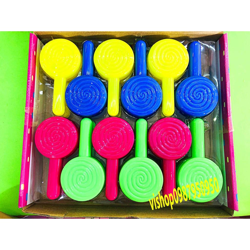 Slime CÂY KẸO MÚT LOLIPOP 4 màu cực đẹp Đồ chơi hũ slam chất nhờn ma quái squishy