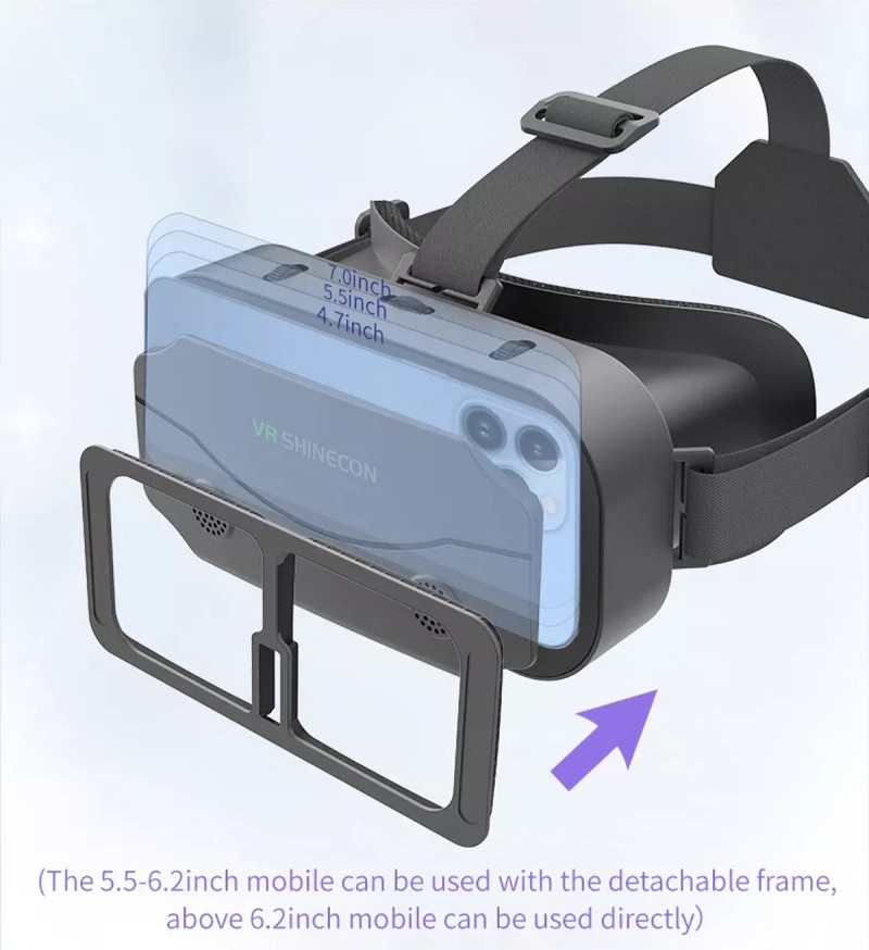 Kính Thực Tế Ảo 3D VR Shinecon G13 Dành Cho Điện Thoại Thông Minh 4.7-7.2 Inch - Hàng Nhập Khẩu