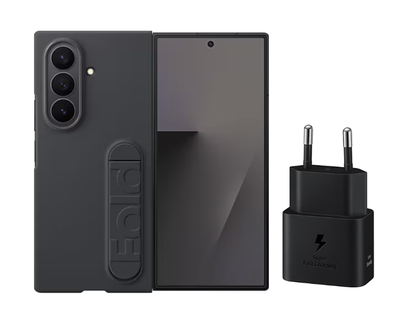 Combo Ốp lưng Silicone Galaxy Z Fold7 và Củ sạc Samsung 25W - Hàng chính hãng