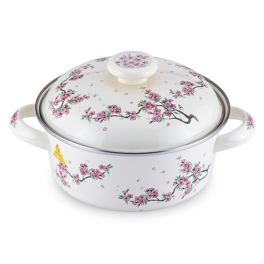 Nồi tráng men FUJIHORO 18cm, 1.8L SKW-12, Sử dụng bếp từ