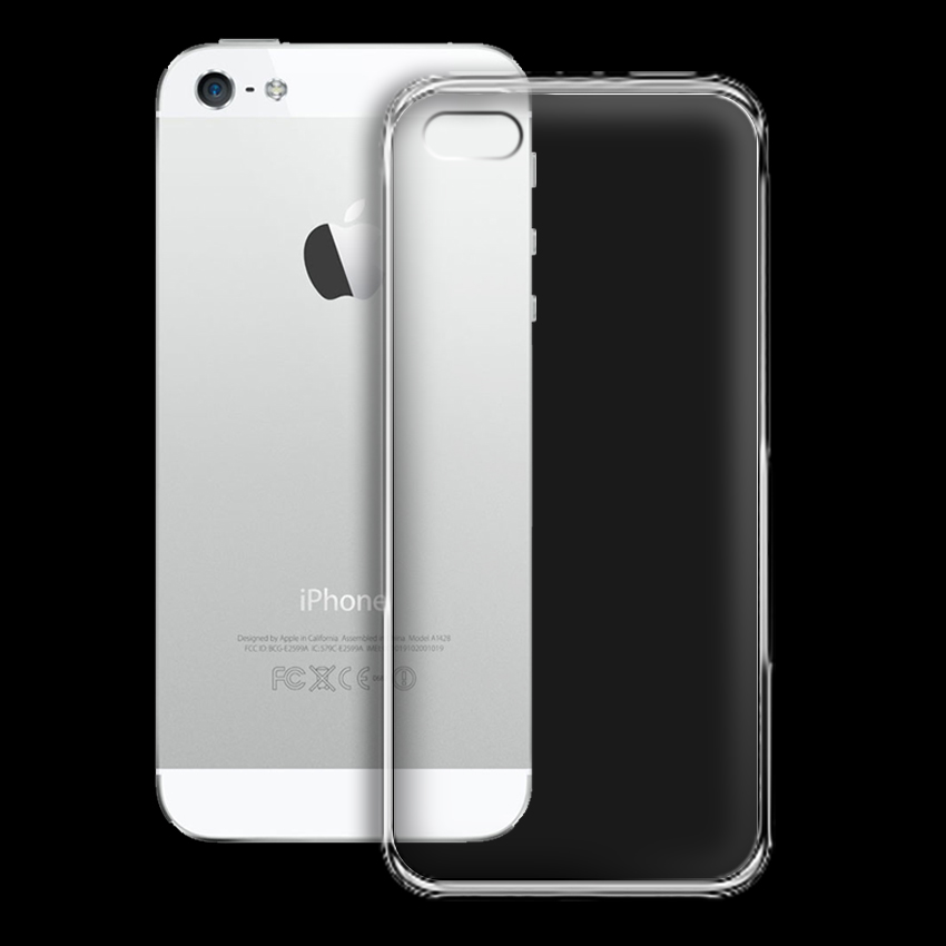 Ốp lưng cho Apple Iphone 5/5S - 01010 - Ốp dẻo trong - Hàng Chính Hãng