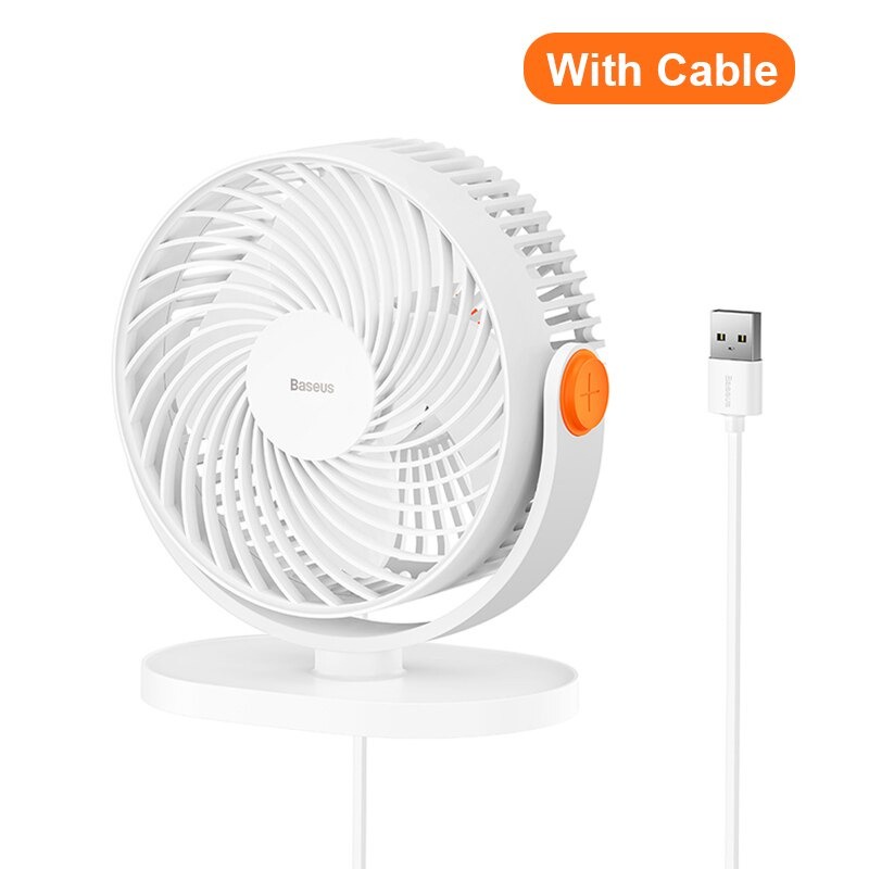 Quạt Mini Để Bàn Baseus Serenity Desktop Fan Mô Phỏng Gió Tự Nhiên 3 Mức Gió Nhỏ Gọn Nguồn Usb - Hàng Chính Hãng