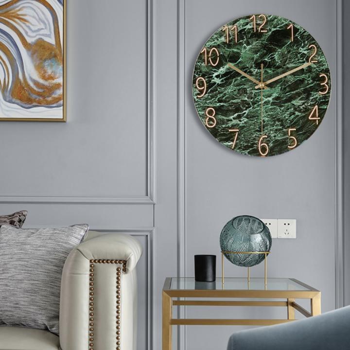 Đồng Hồ Treo Tường Vân Đá Sang Trọng Luxury Clock Peal