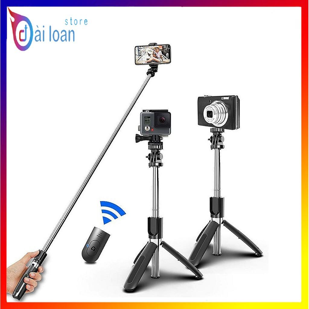 Gậy chụp ảnh 3 chân, gậy tự sướng, tripod đa năng Selfiecom L02 chụp hình bằng remote Bluetooth 4.0