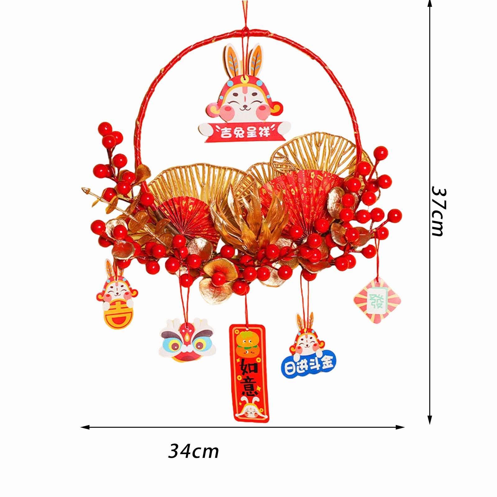 New Year Decoration DIY Material Kit Hanging Ornament for Home Bedroom Decor