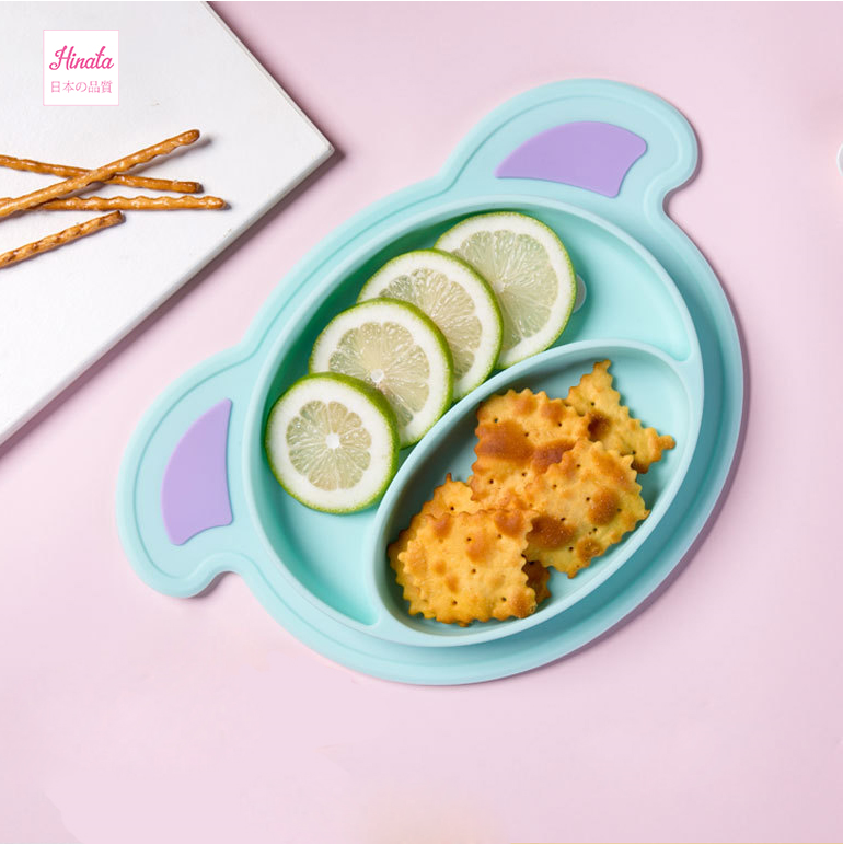 Bát ăn dặm Piglet Silicone BAD02 - Thương hiệu Hinata Nhật Bản - Đạt chứng nhận FDA + Kiểm định Quatest