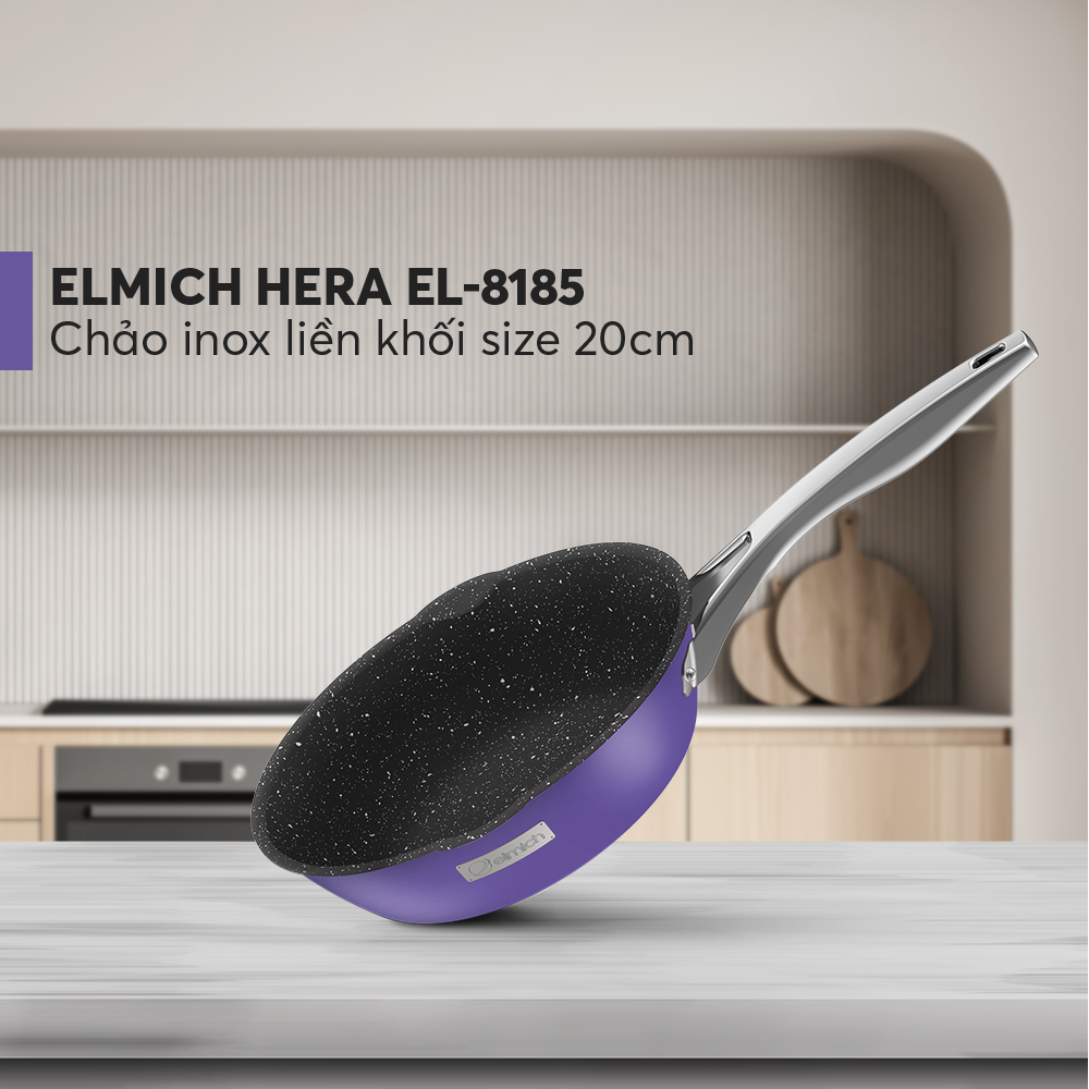 Chảo Inox liền khối Elmich Hera