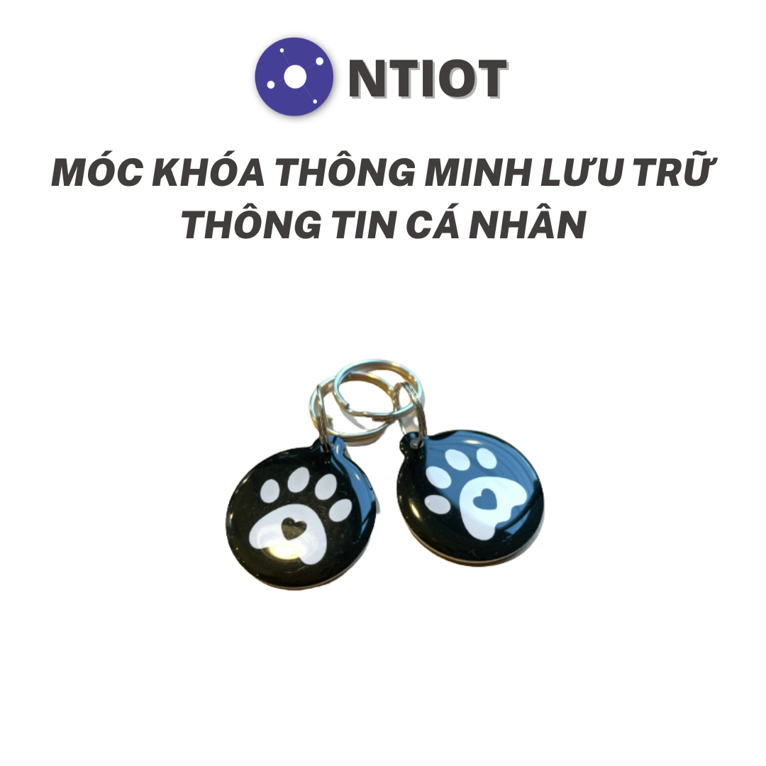 Móc khoá công nghệ, lưu trữ thông tin cá nhân, thú cưng, hình ảnh, mạng xã hội