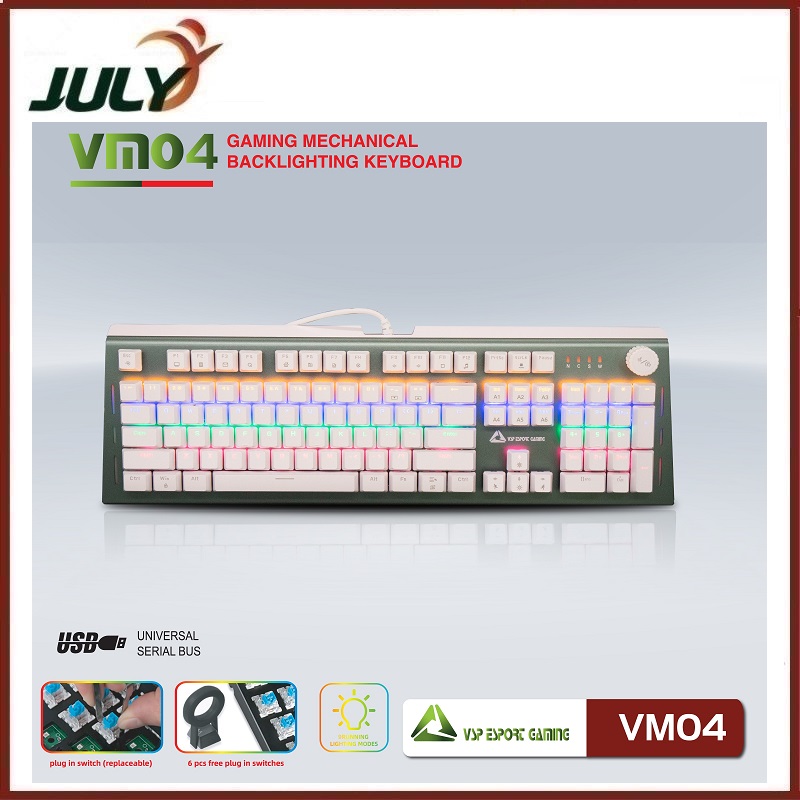 Bàn phím VSP eSport Gaming VM04 - JL - HÀNG CHÍNH HÃNG