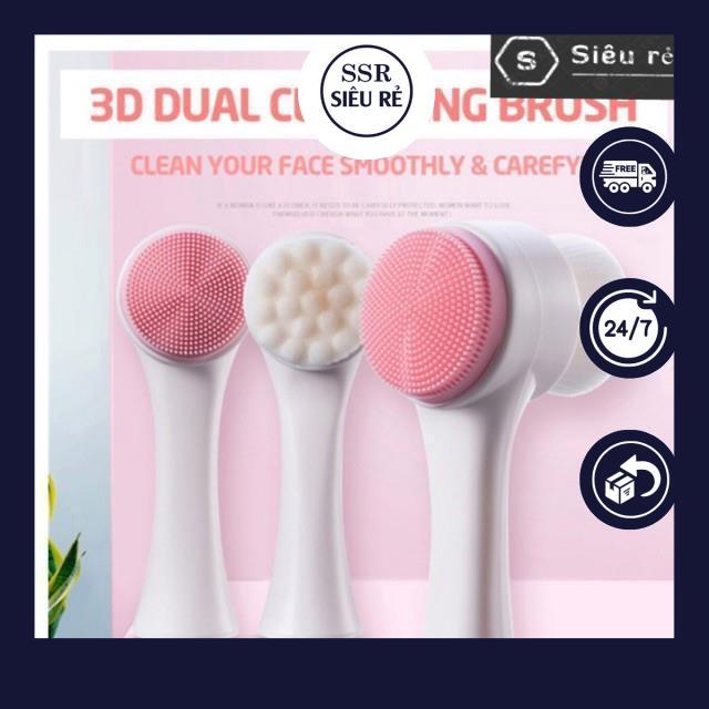 Cọ rửa massage mặt Hàn Quốc - 3D Dual Cleansing Brush (PD1519)