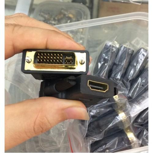 Đầu chuyển đổi DVI to HDMI loại 24+1/ 24+5 cho máy tính