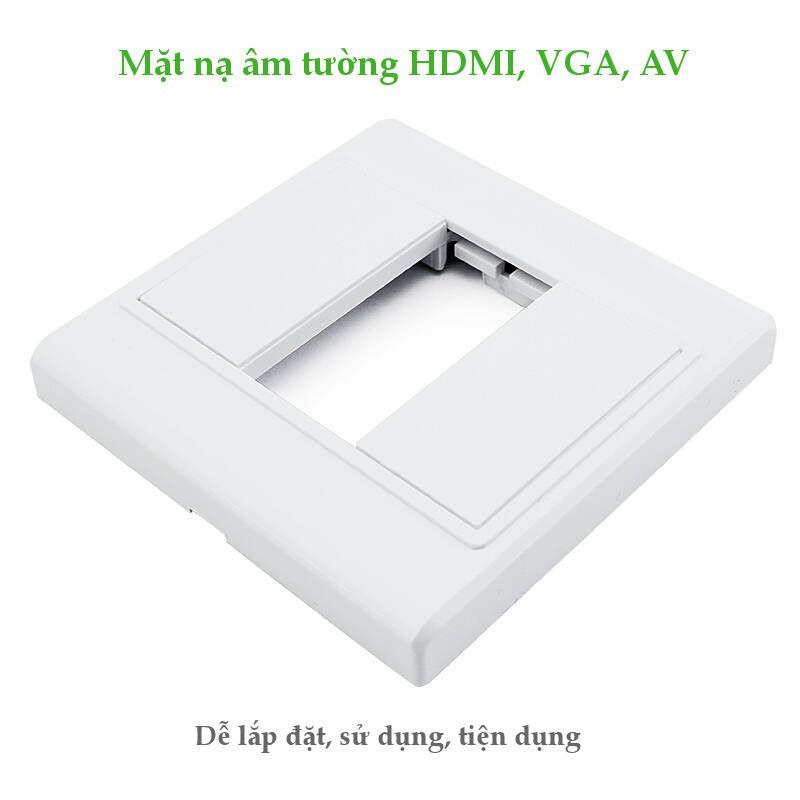 Mặt nạ âm tường VGA, AV, HDMI nhựa PVC màu trắng UGREEN 20316 - Hàng Nhập Khẩu