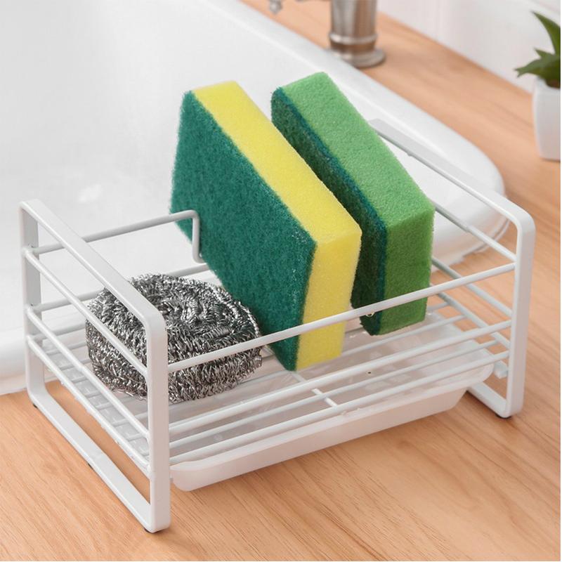 Xốp làm sạch hộp lưu trữ cống giá bồn rửa chén giá lưu trữ bóng