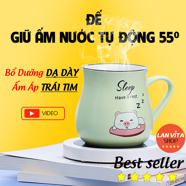 Đế Giữ Ấm Nước Tự Động, Bổ Dưỡng Dạ Dày, Ấm Áp Trái Tim