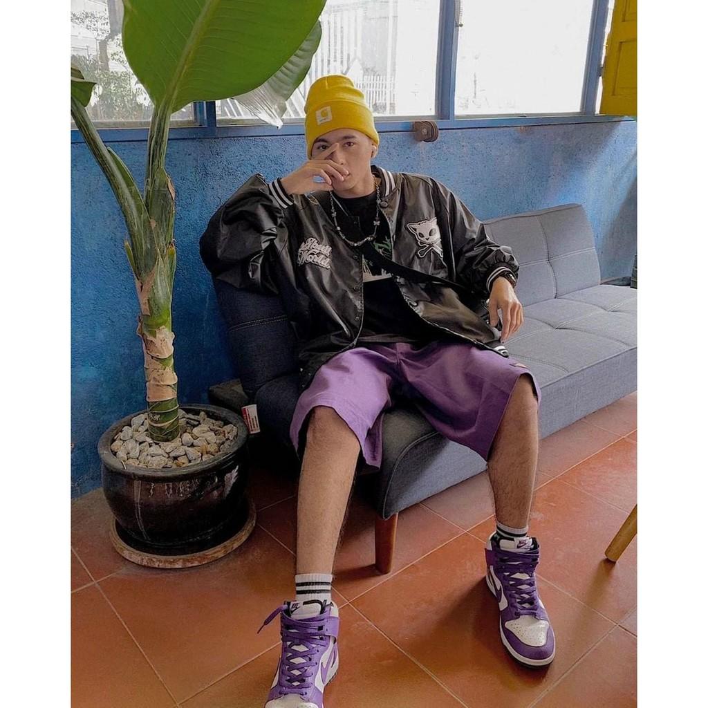 Áo Khoác Dù Nam Nữ Unisex Kiểu Bomber Form Rộng 2 Lớp Dày Dặn