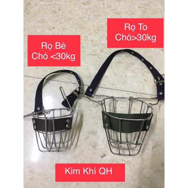 Rọ mõm chó Inox hàng đẹp đủ sai cho chó từ 10 kg trở lên