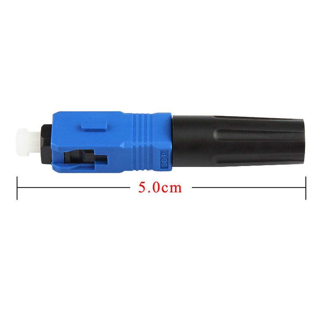 Optic Fiber Quick Cold Connector FTTH SC Singlemode Fast Connector 50mm