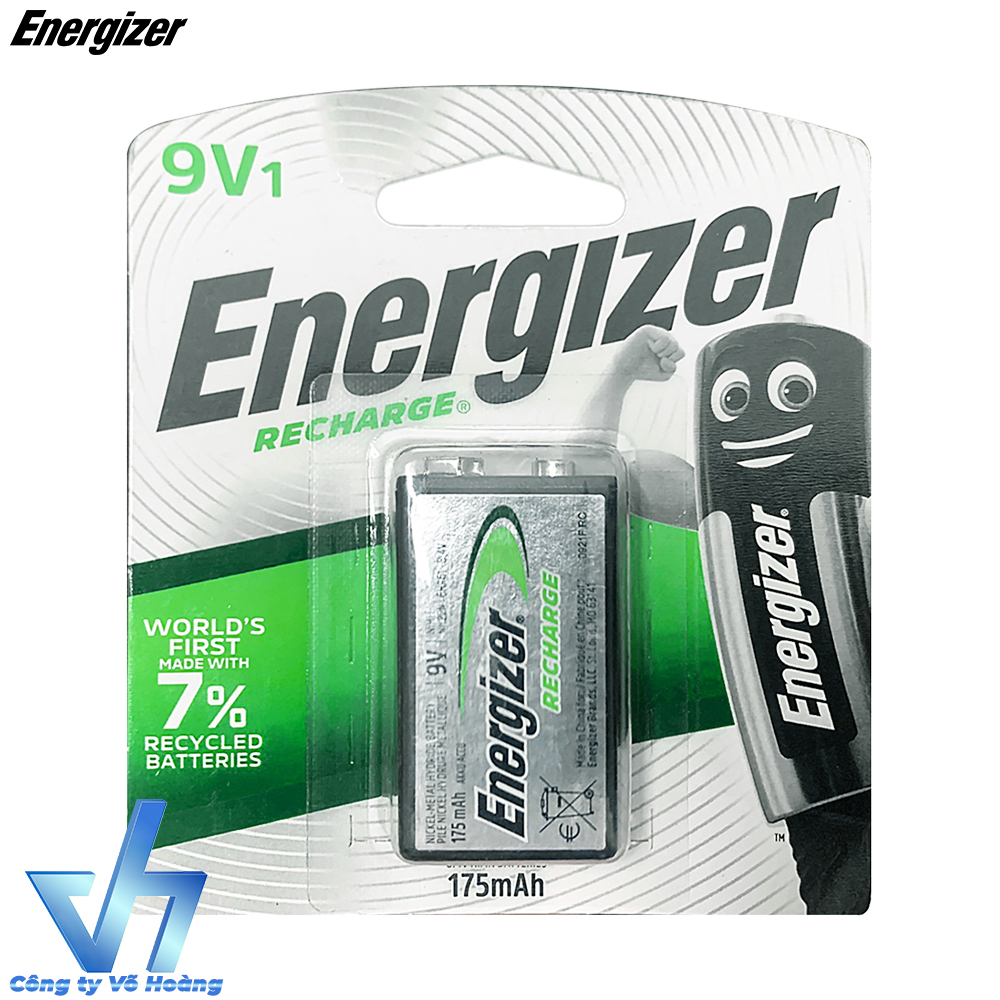 Pin Sạc Energizer 9V 175mAh Chính Hãng