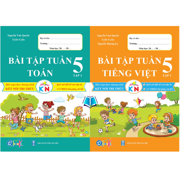 Sách - Bộ Sách Bài Tập Và Đề Kiểm Tra Toán + Tiếng Việt Lớp 5 Học Kì 1 - Kết Nối