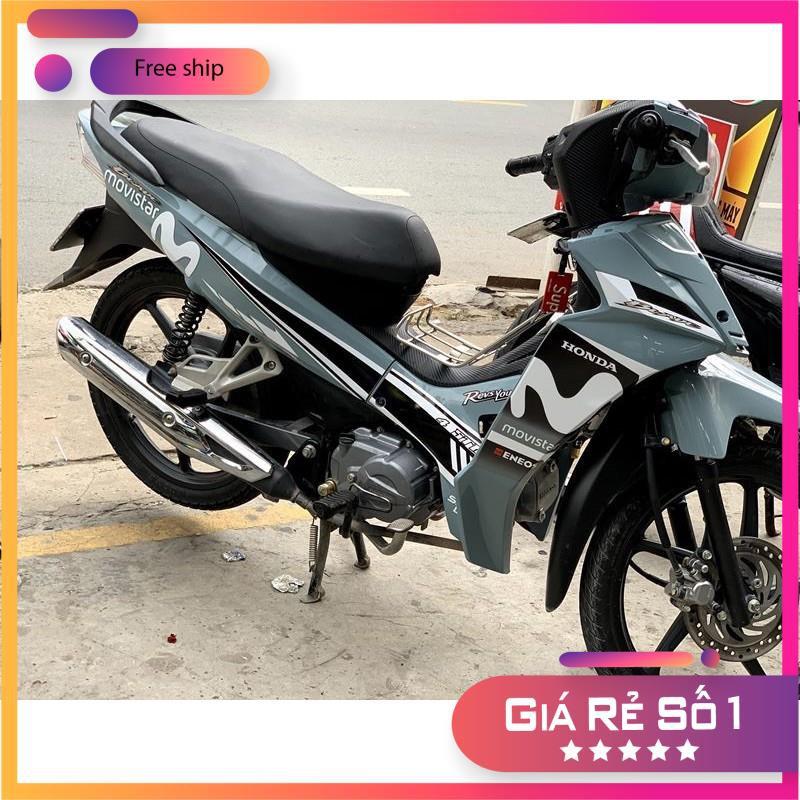 Tem rời dành cho honda wave blade 110 Movistar dán xe xám xi măng