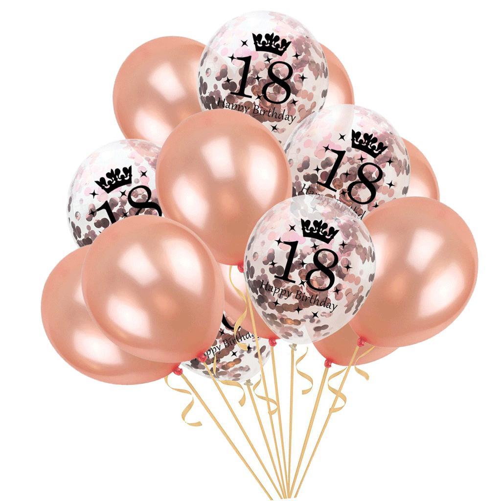 Happy Birthday Digital Confetti Latex Balloon Birthday Decor