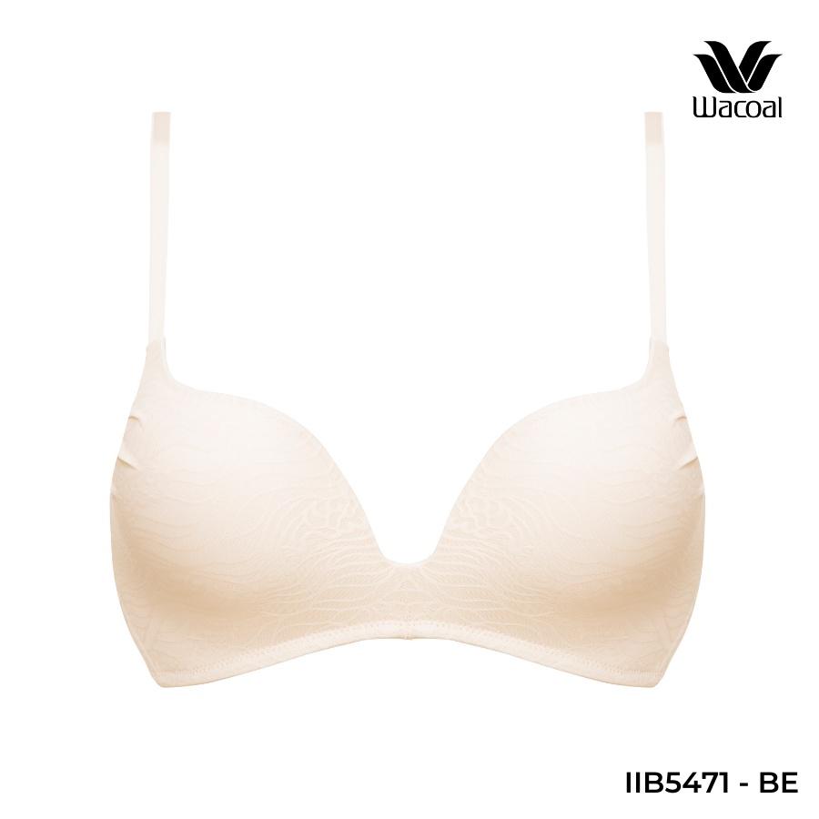 Áo lót Wacoal không gọng, nâng nhẹ, ren lưới, mút đúc 2cm, dây liền IIB5471