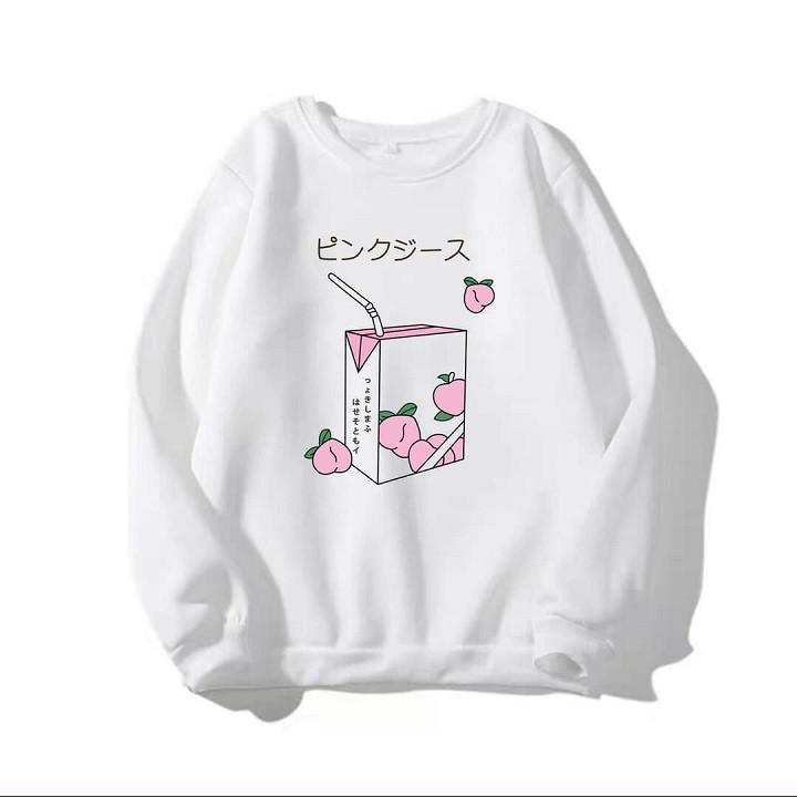 Áo Sweater Nỉ Bông MILK Nam Nữ Unisex Form Rộng Phong Cách Ulzzang KUN