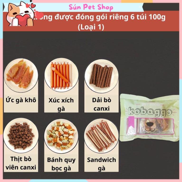 Bánh thưởng 6 vị thơm ngon cho thú cưng