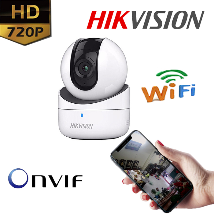 CAMERA IP WIFI QUAY QUÉT 360 ĐỘ ĐỘ NÉT HD720P HIKVISION ROBOT DS-2CV2Q01EFD-IW - Hàng chính hãng