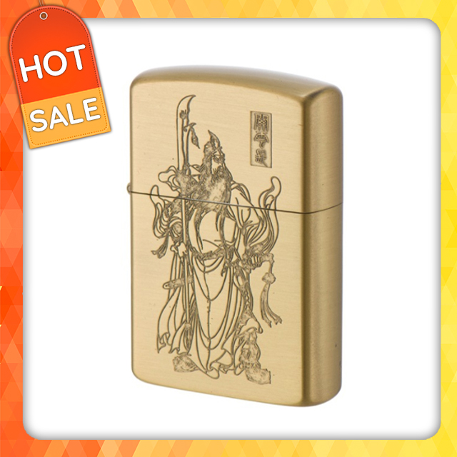 Vỏ Hột Quẹt Bật Lửa Xăng Đá Zorro Z9864A Họa Tiết Quan Công - Dùng Xăng Bấc Đá Cao Cấp