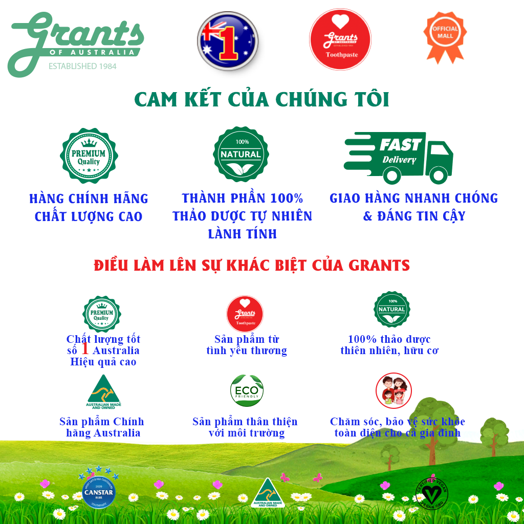 Nước diệp lục cô đặc Grants - Bộ 3 chai - Chăm sóc sức khỏe toàn diện với diệp lục Grants of Australia