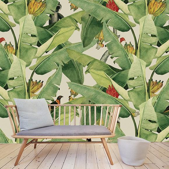 Decal dán tường cây chuối khổ 120x250cm