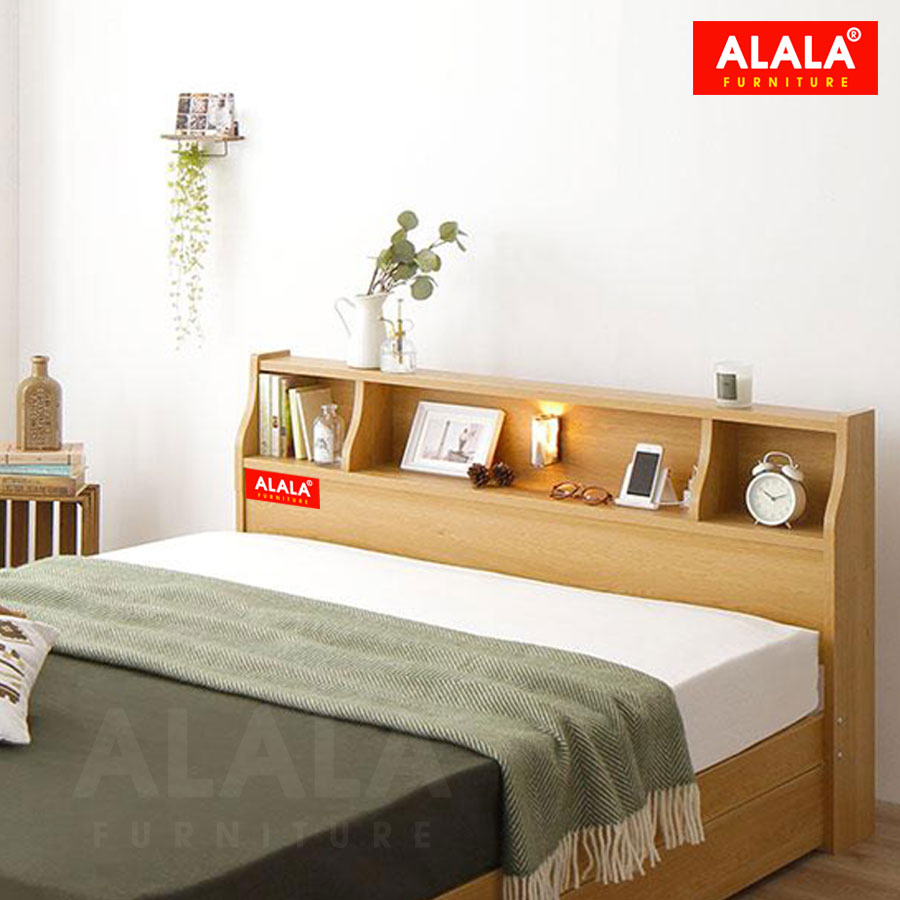 Giường ngủ ALALA06 + 2 hộc kéo / Miễn phí vận chuyển và lắp đặt/ Đổi trả 30 ngày/ Sản phẩm được bảo hành 5 năm từ thương hiệu ALALA/ Chịu lực 700kg