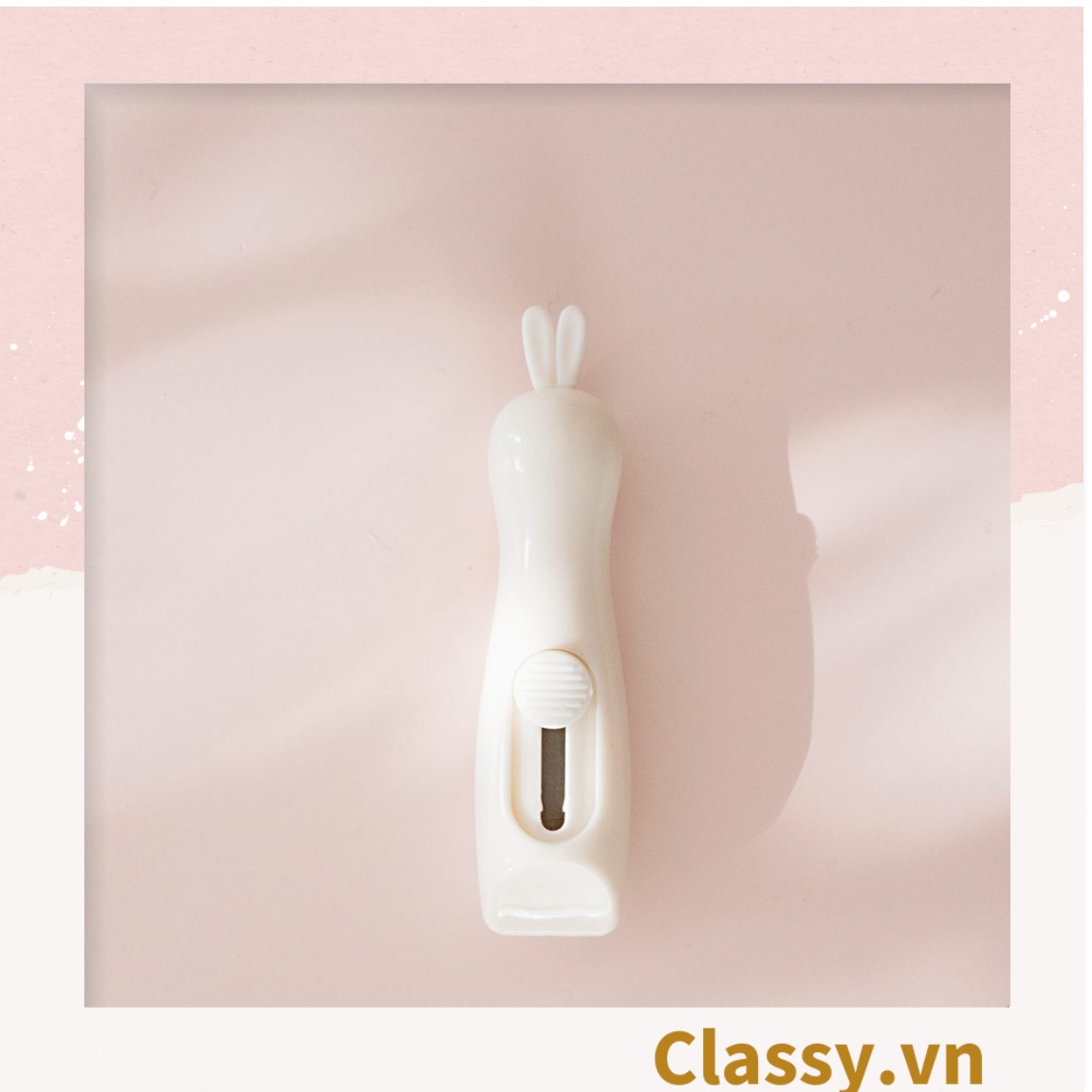 Dao rọc giấy mini Classy tai thỏ dễ thương trơn màu PK644