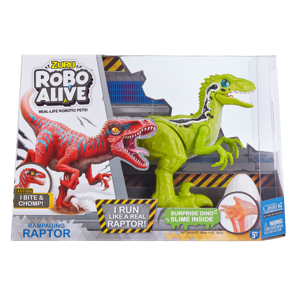 Đồ chơi ROBO ALIVE Khủng long Raptor nhanh nhẹn_Xanh 25289/GRE