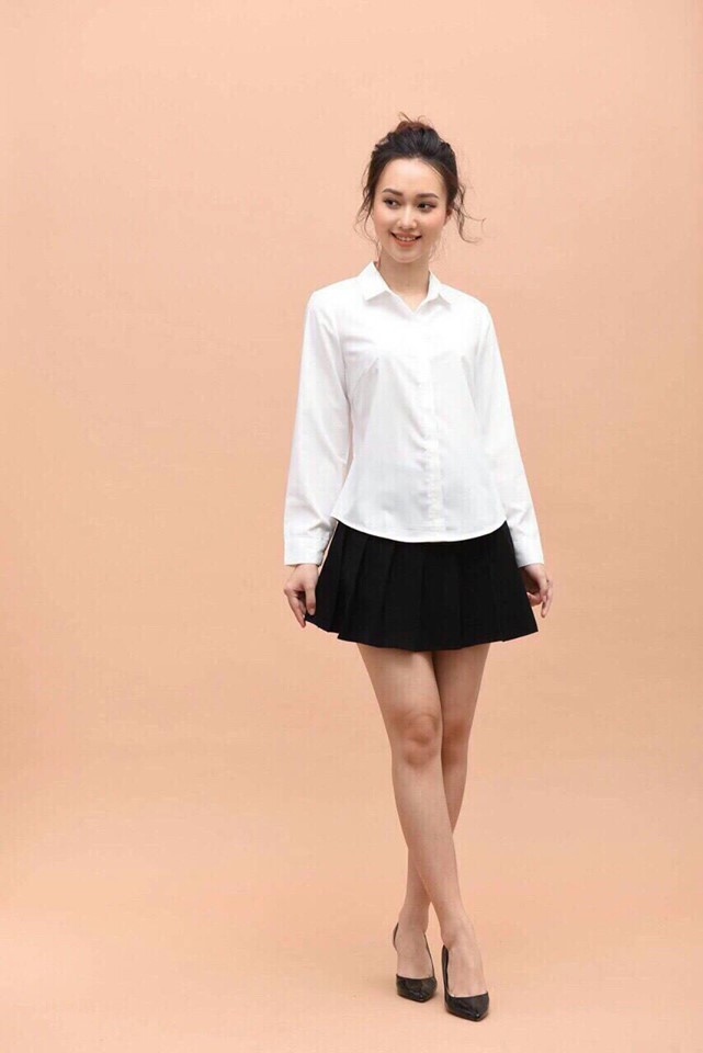 Áo Sơ Mi Nữ Dài Tay Trắng