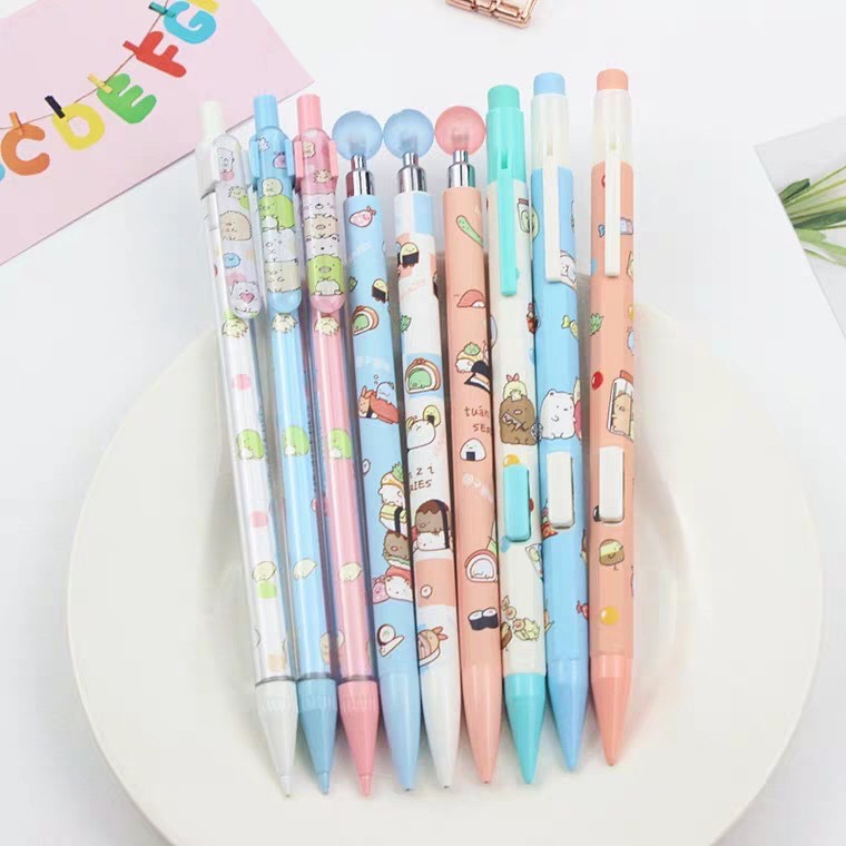 Combo 10 cây bút chì bấm ngòi 0.5/0.7mm loại tốt, nhiều mẫu mã đáng yêu