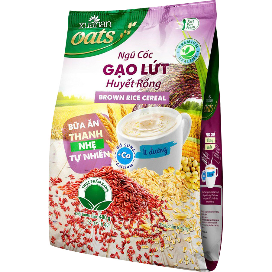 Ngũ Cốc Gạo Lứt Huyết Rồng Xuân An 400g