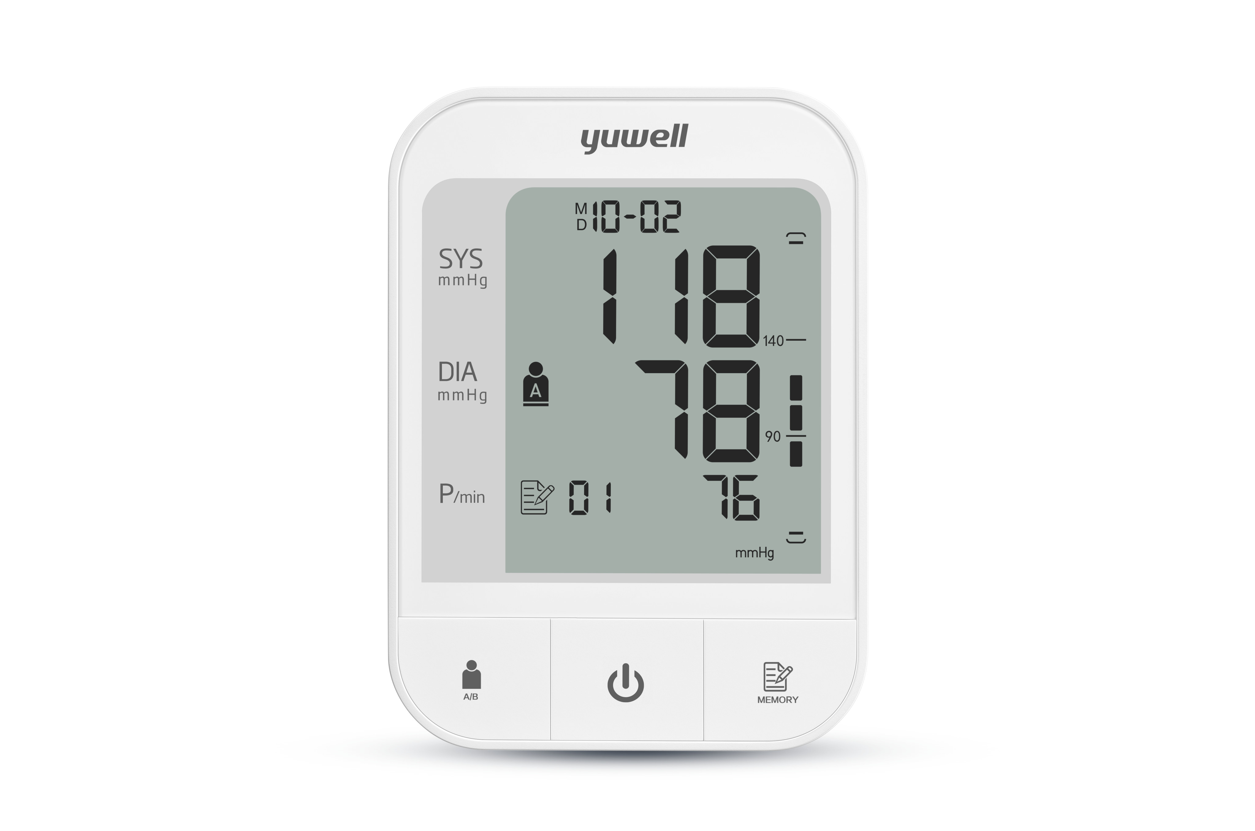 Máy đo huyết áp điện tử bắp tay chính hãng YUWELL YE670CR - Có chức năng Bluetooth - Pin sạc 300 lần đo - Bảo hành 5 năm.